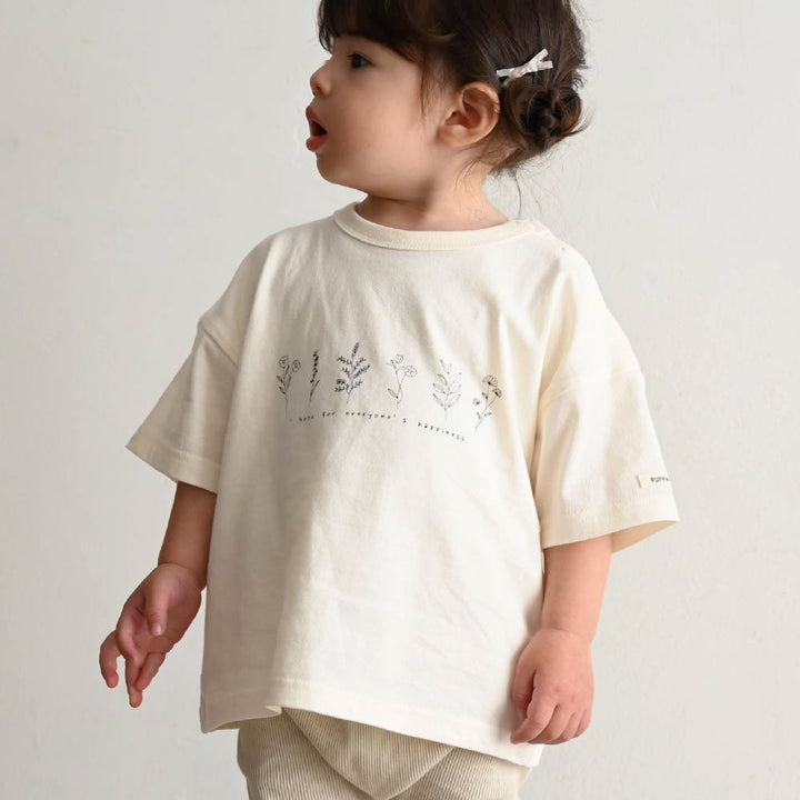 【春夏上衣】Oversize印花短袖上衣