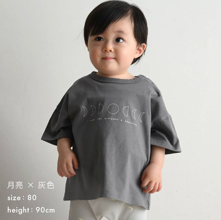 【春夏上衣】Oversize印花短袖上衣