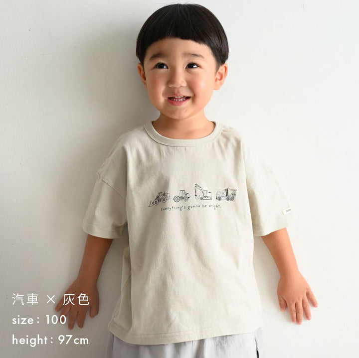 【春夏上衣】Oversize印花短袖上衣