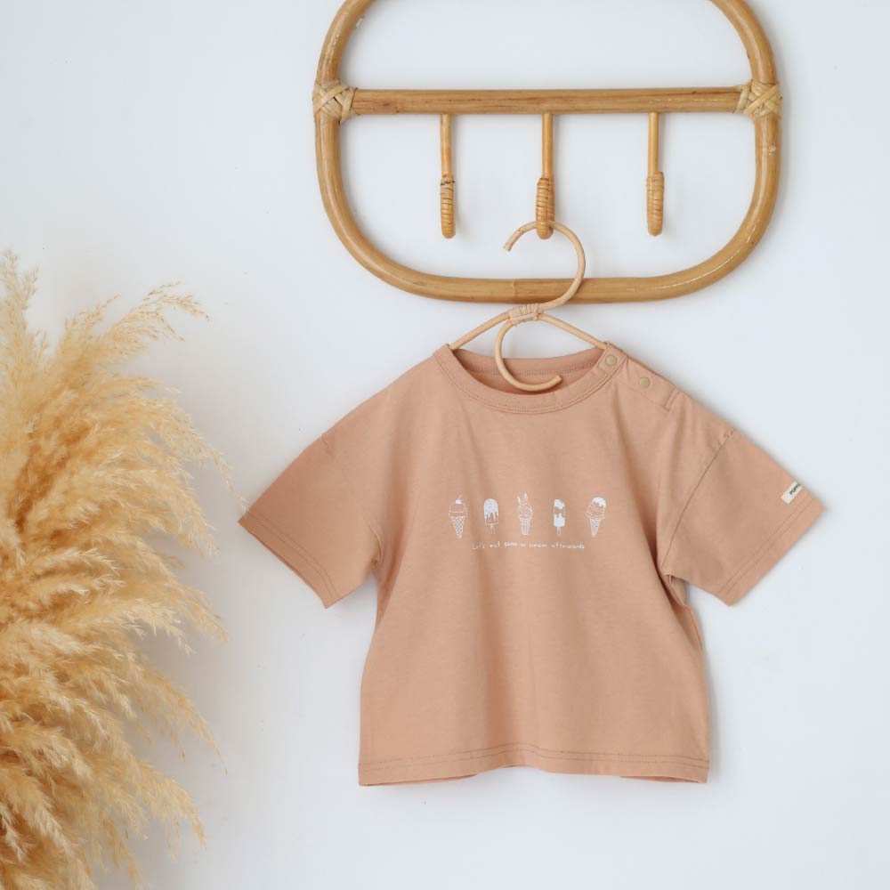 【春夏上衣】Oversize印花短袖上衣