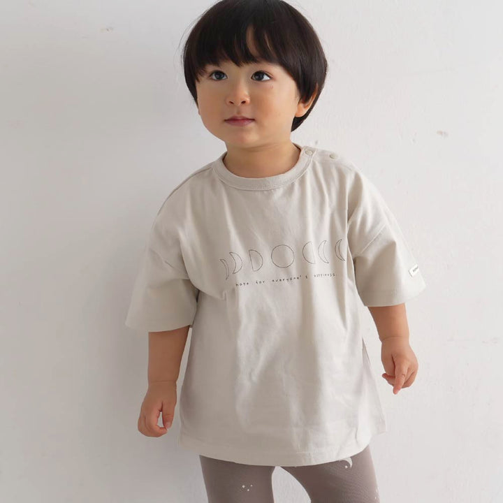 【春夏上衣】Oversize印花短袖上衣