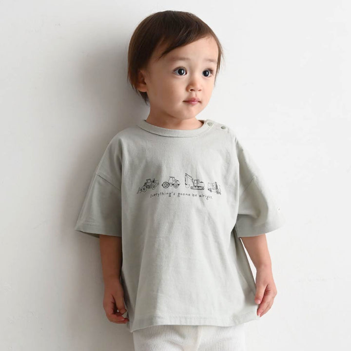 【春夏上衣】Oversize印花短袖上衣