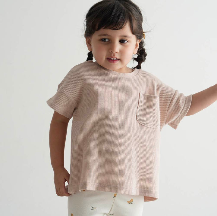 【春夏上衣】質感休閒 華夫格上衣