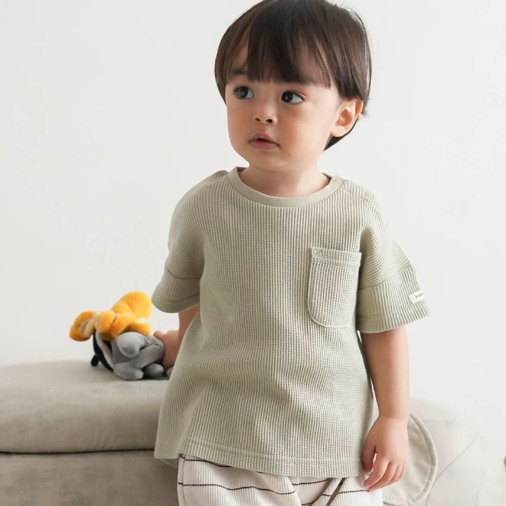 【春夏上衣】質感休閒 華夫格上衣