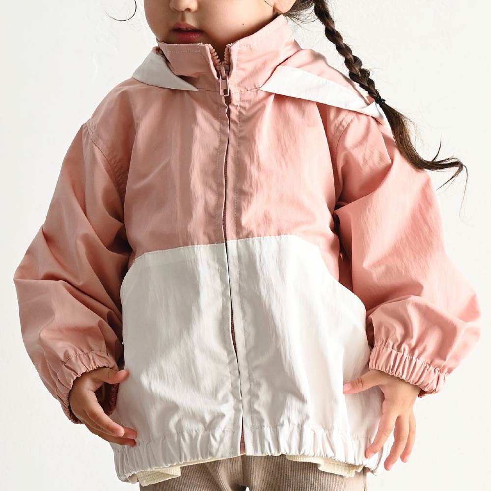 【春夏系列】兒童防潑水連帽外套