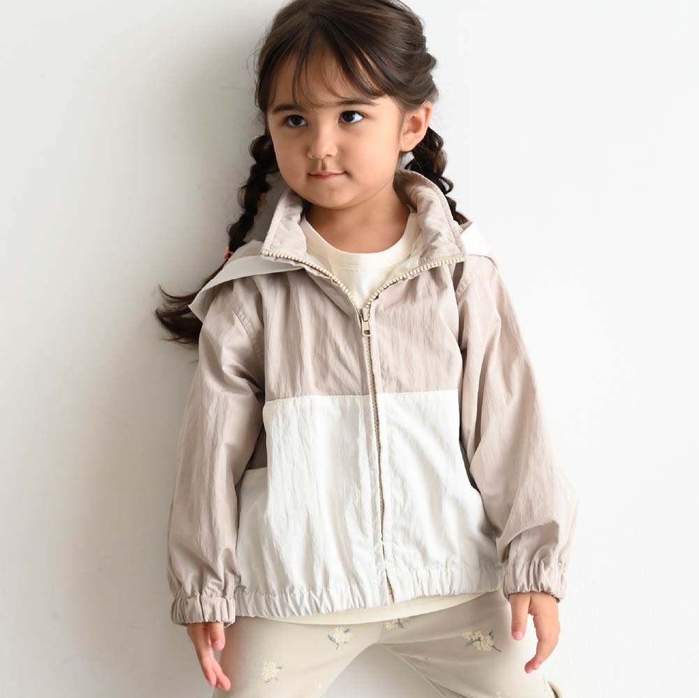 【春夏系列】兒童防潑水連帽外套