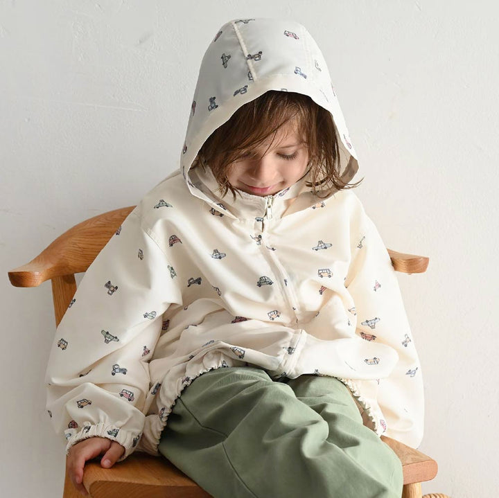 【春夏系列】兒童防潑水連帽外套