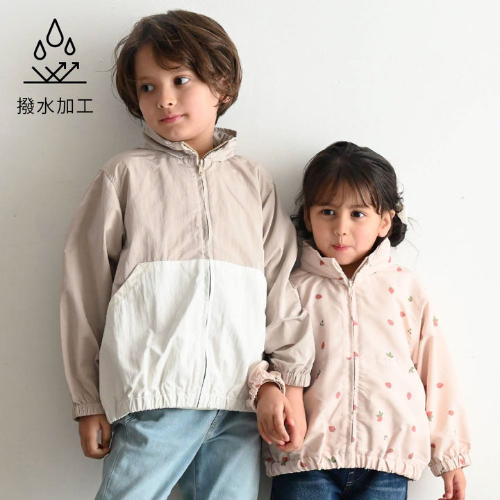 【春夏系列】兒童防潑水連帽外套