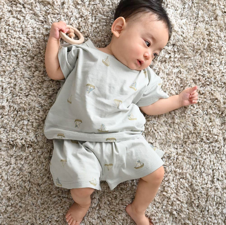 【春夏套裝】印花休閒短袖套裝