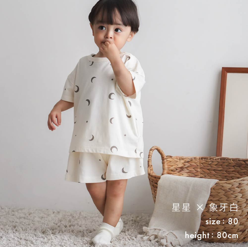 【春夏套裝】印花休閒短袖套裝