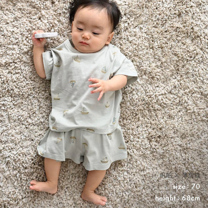 【春夏套裝】印花休閒短袖套裝