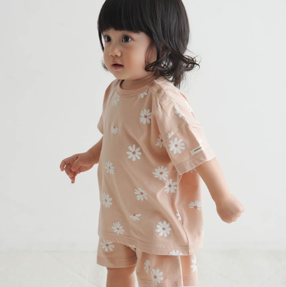 【春夏套裝】印花休閒短袖套裝