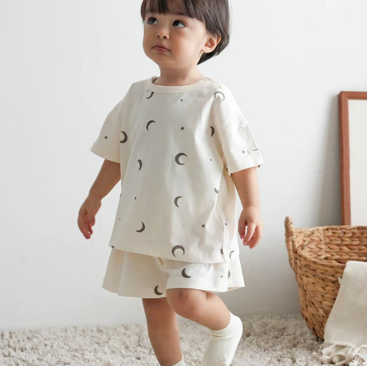 【春夏套裝】印花休閒短袖套裝