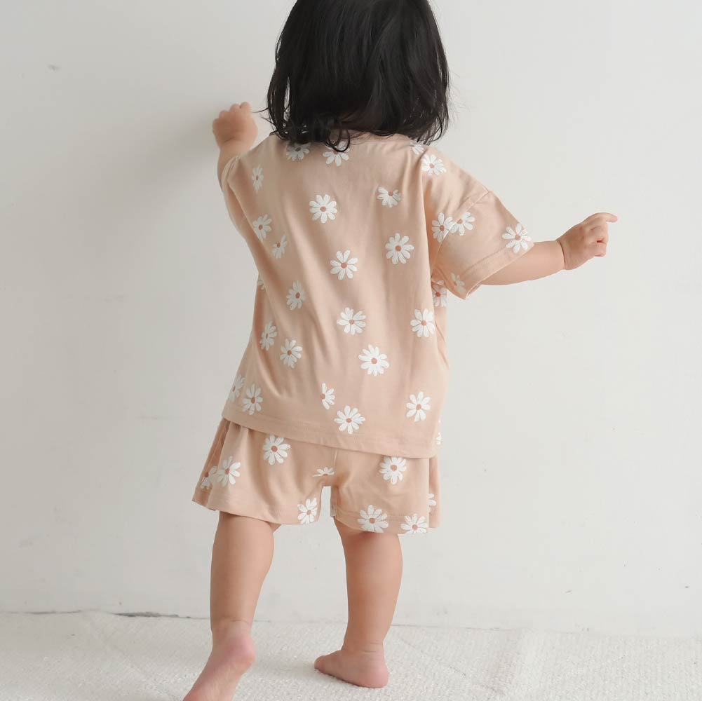 【春夏套裝】印花休閒短袖套裝