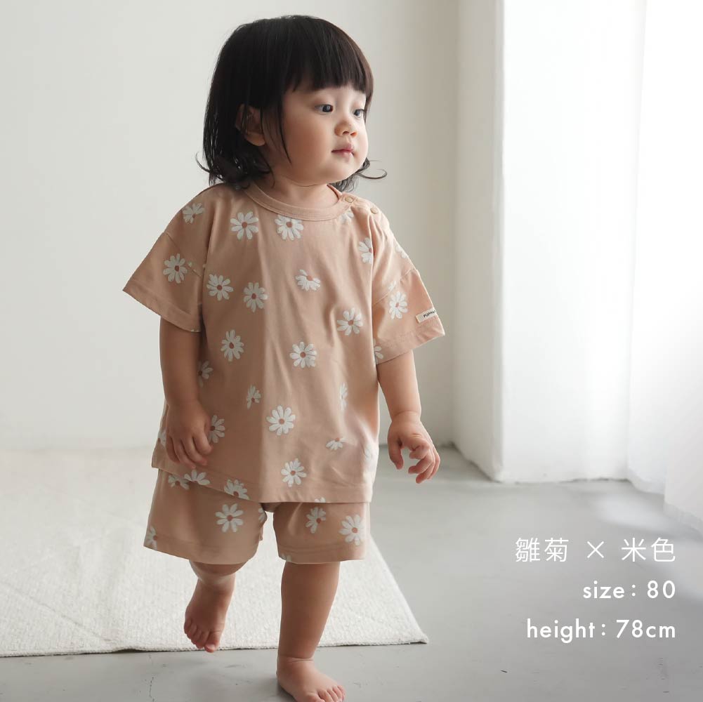 【春夏套裝】印花休閒短袖套裝