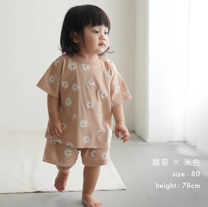 【春夏套裝】印花休閒短袖套裝