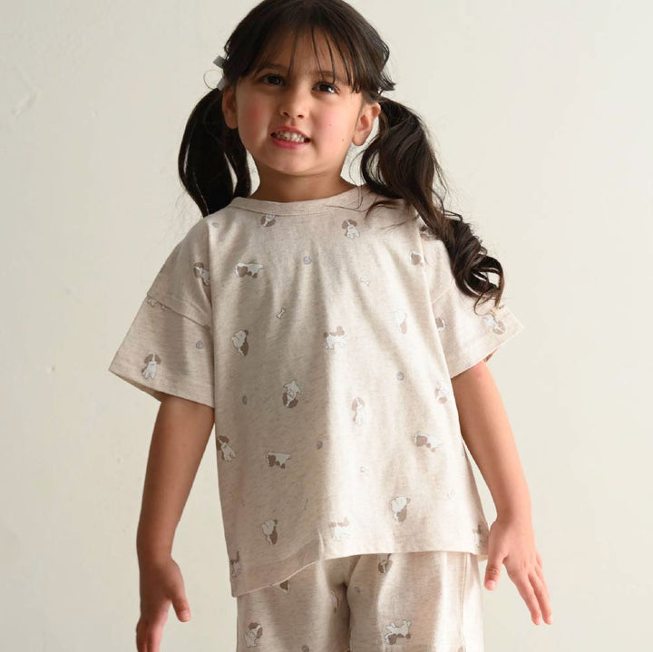 【春夏套裝】印花休閒短袖套裝