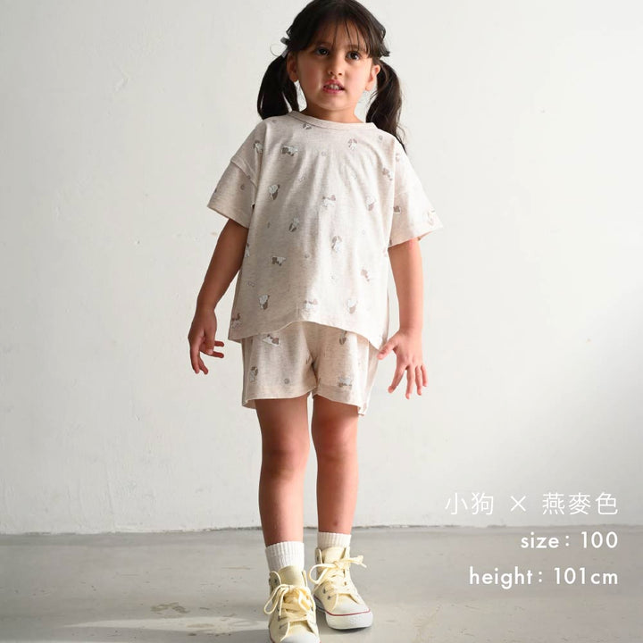 【春夏套裝】印花休閒短袖套裝