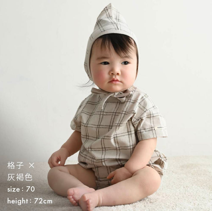 【春夏連身衣】印花羅紋 短袖包屁衣兩件組