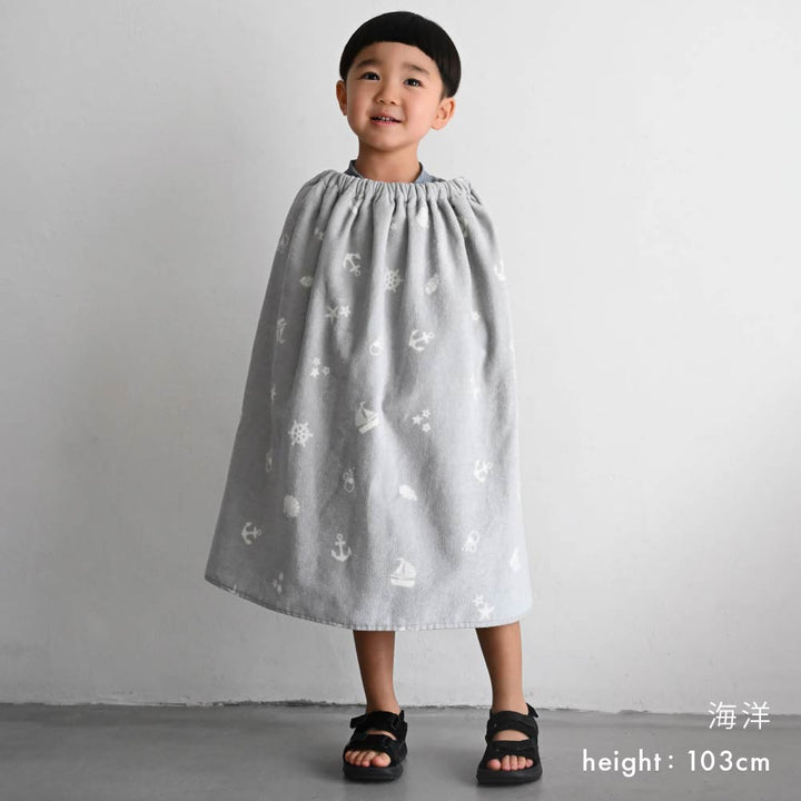 兒童斗篷式毛巾衣