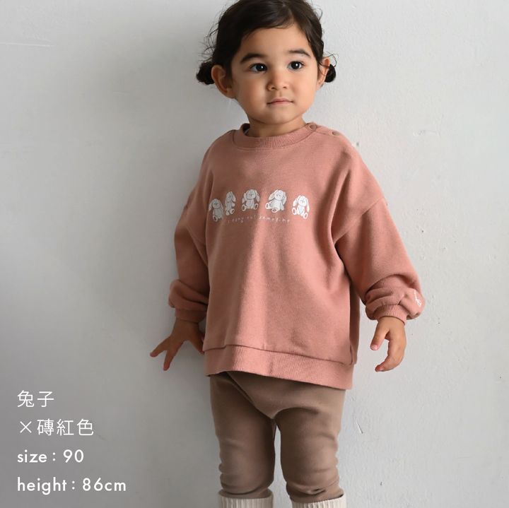 【秋冬上衣】刺繡圖案 長袖T恤