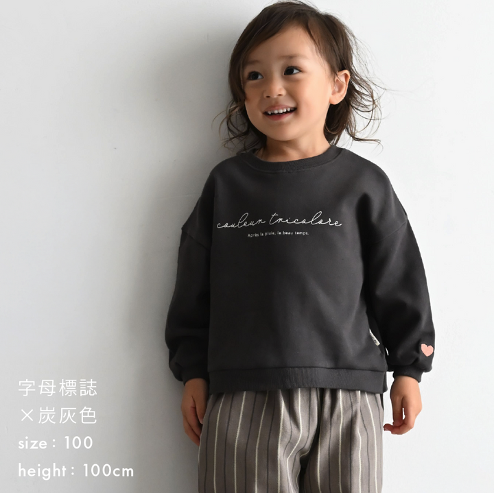 【秋冬上衣】刺繡圖案 長袖T恤