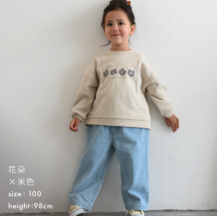 【秋冬上衣】刺繡圖案 長袖T恤