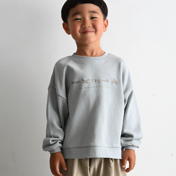 【秋冬上衣】刺繡圖案 長袖T恤