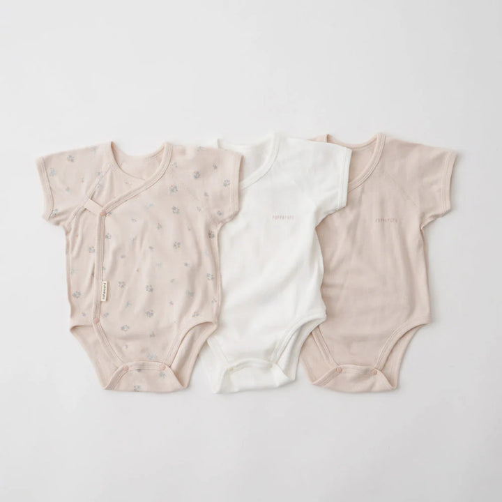 短袖連身包屁衣三件組