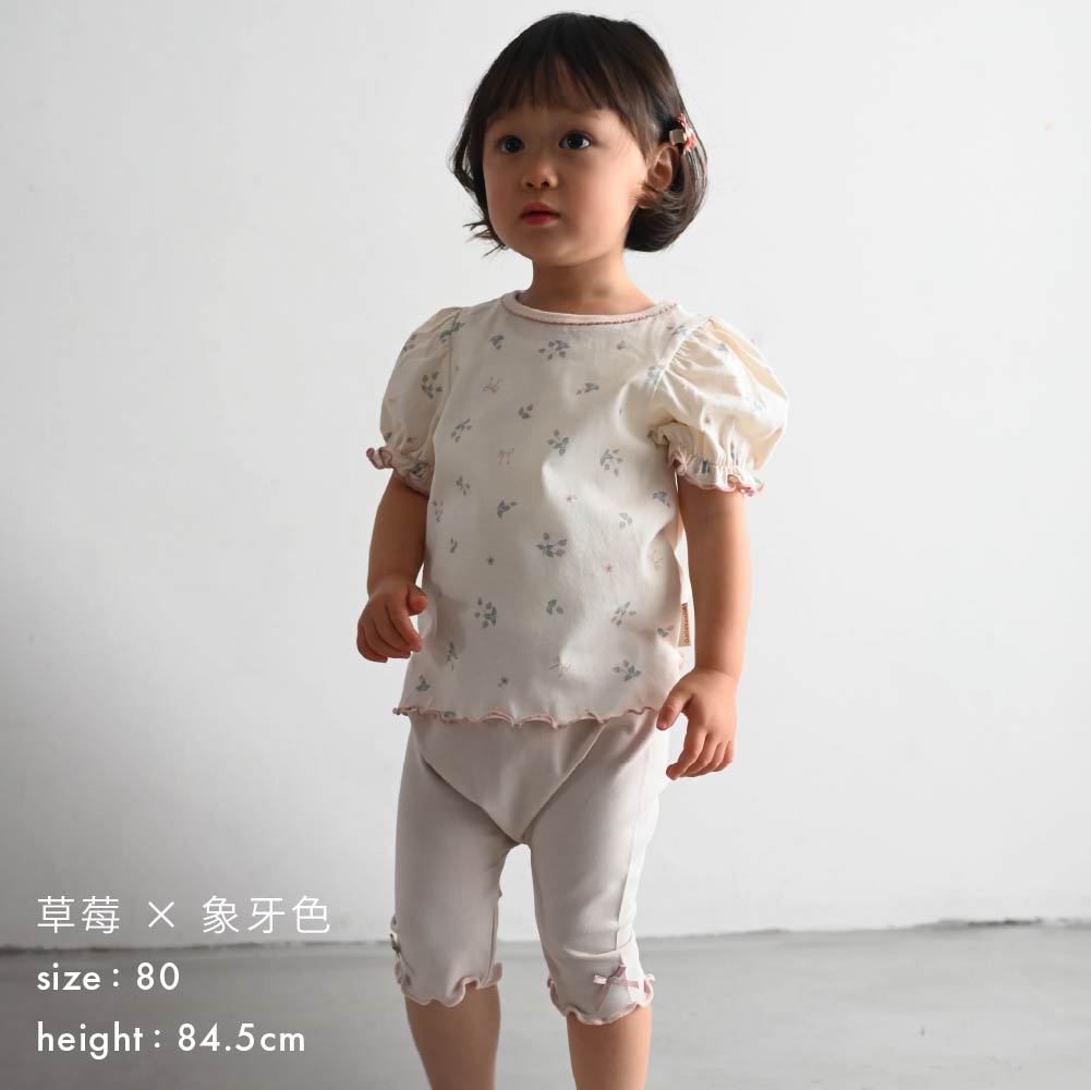 【春夏上衣】澎澎袖滾邊短袖上衣