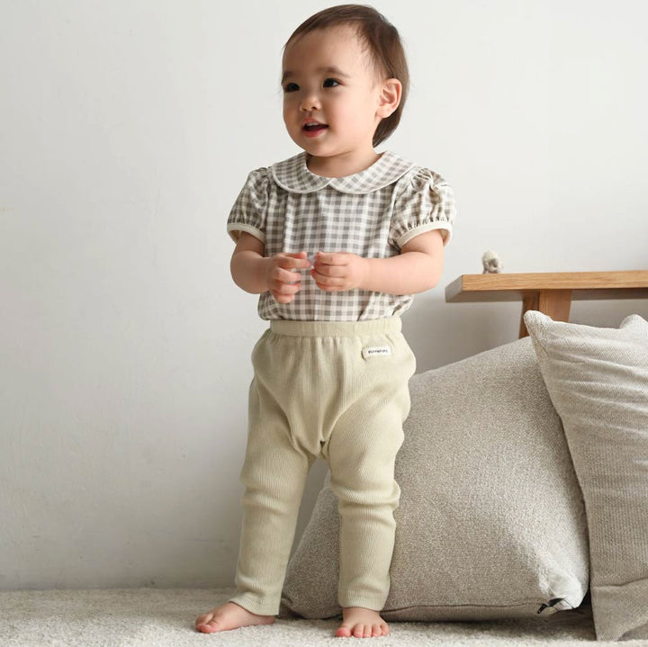 【春夏系列】修身彈力羅紋 內搭褲