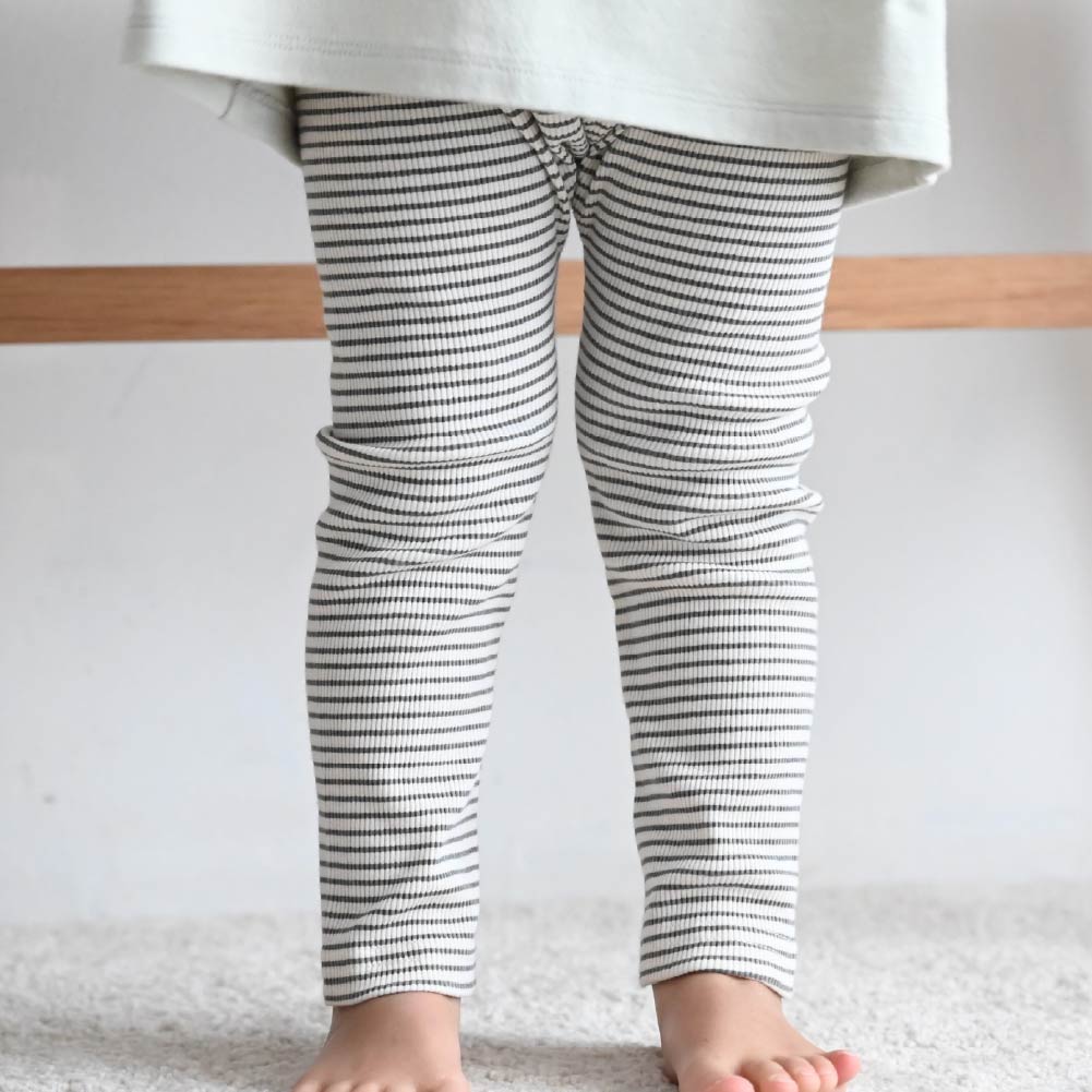 【春夏系列】修身彈力羅紋 內搭褲