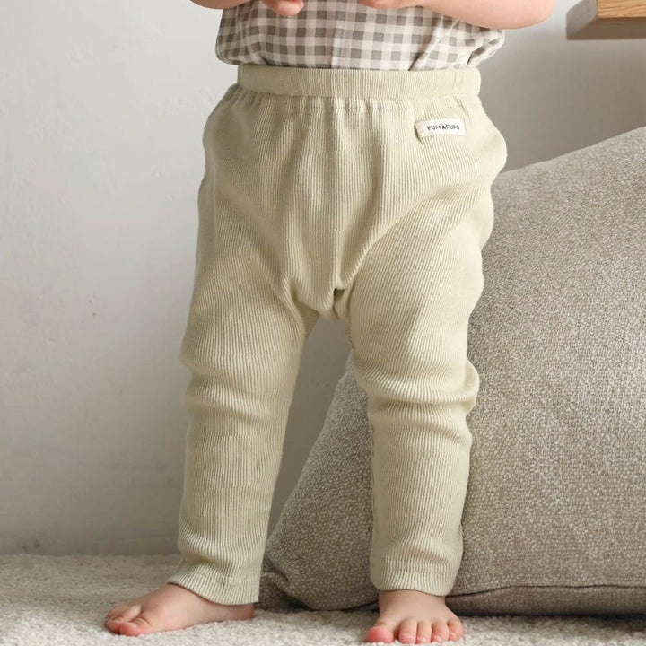 【春夏系列】修身彈力羅紋 內搭褲