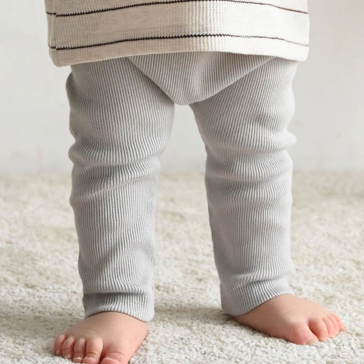 【春夏系列】修身彈力羅紋 內搭褲