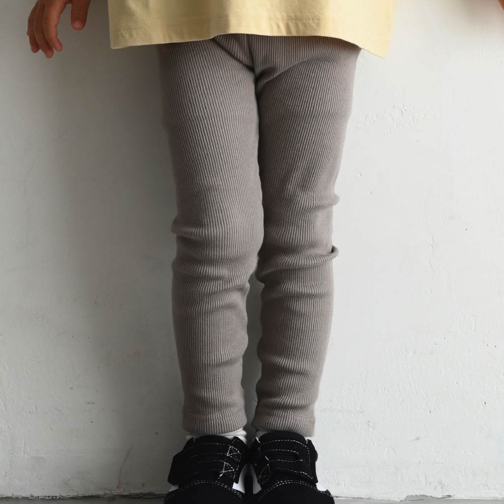 【春夏系列】修身彈力羅紋 內搭褲