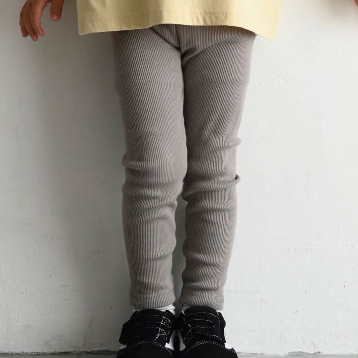 【春夏系列】修身彈力羅紋 內搭褲