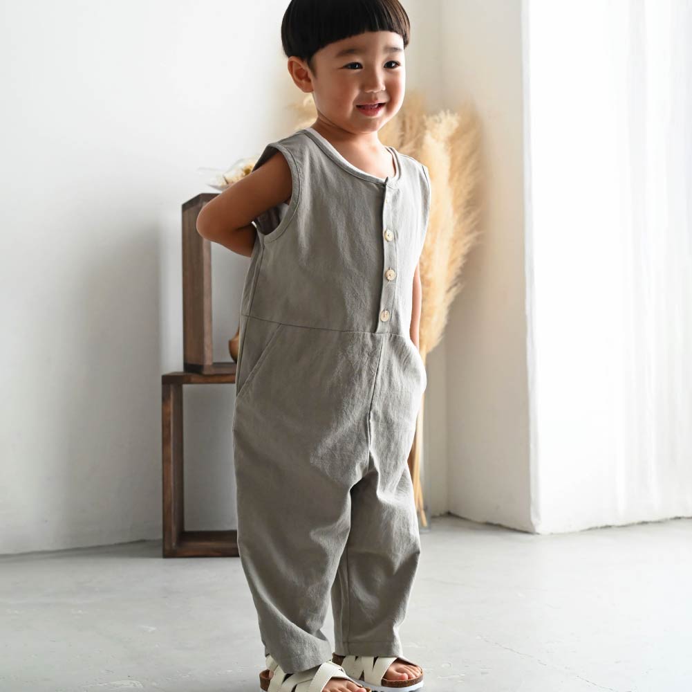 【春夏系列】工裝寬版 連身褲