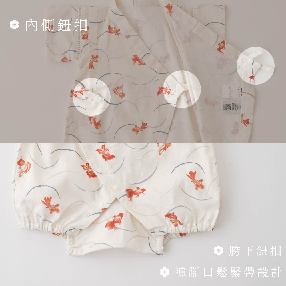 男嬰和風夏季 連身甚平