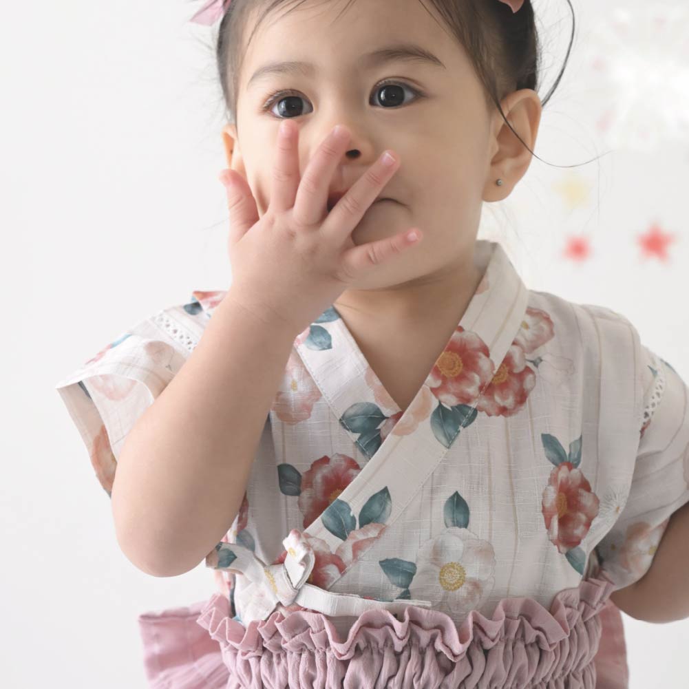 女嬰和風夏季 連身浴衣