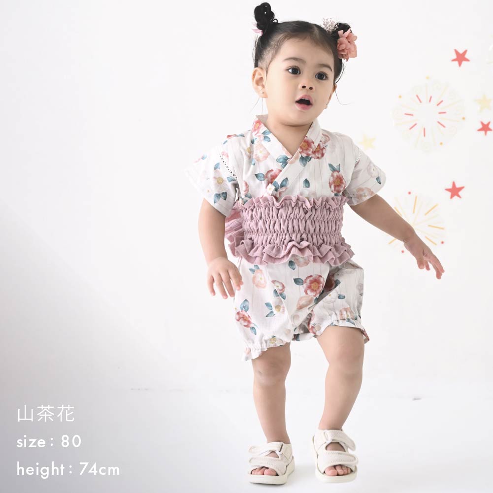女嬰和風夏季 連身浴衣