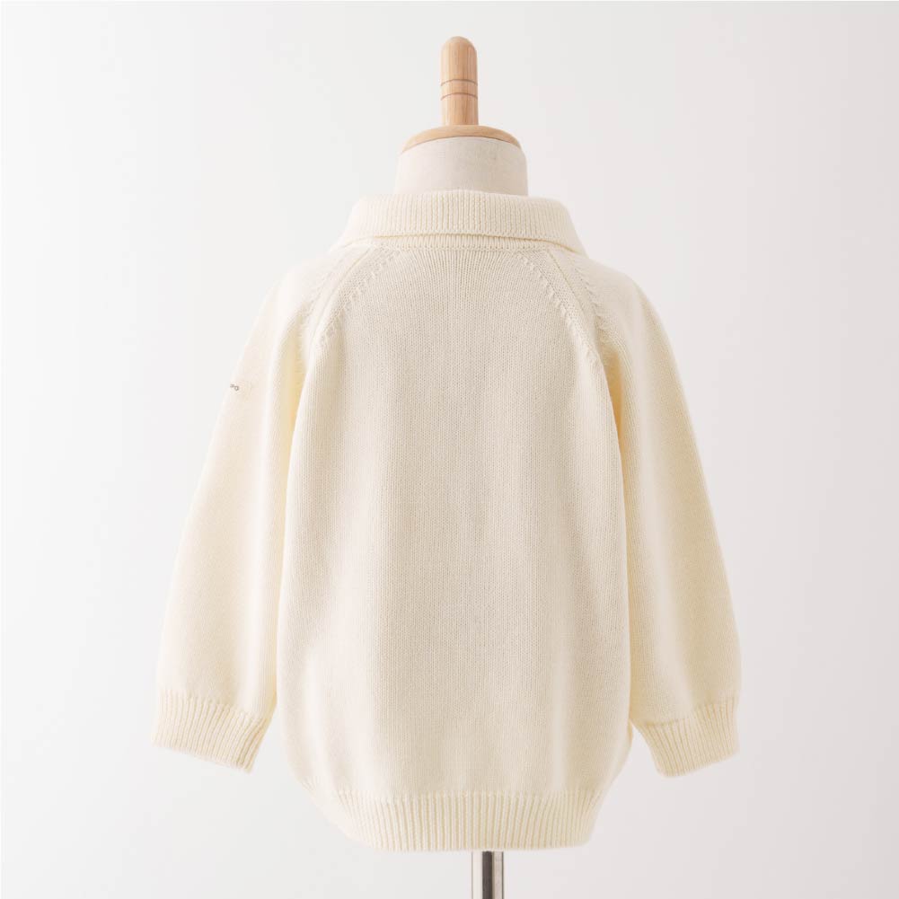 【秋冬上衣】翻領針織毛衣