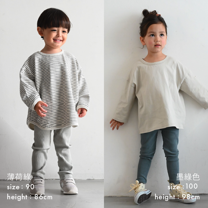 【秋冬褲子】羅紋彈性內搭褲