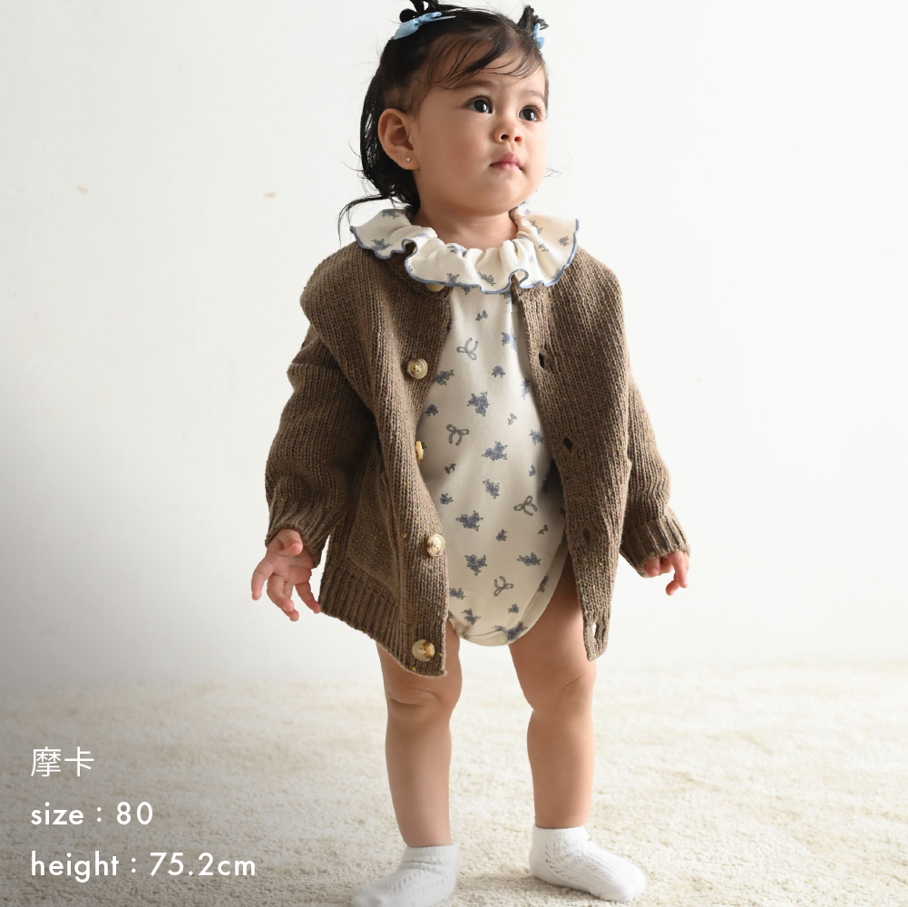 【秋冬外套】彩色紗點 針織外套