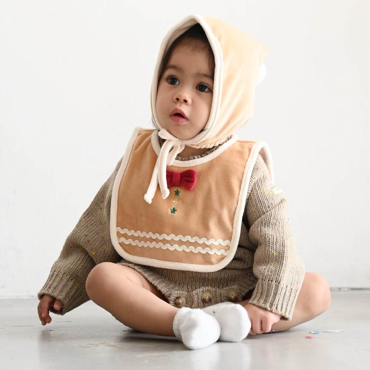 【秋冬系列】聖誕造型口水巾＋帽子套裝