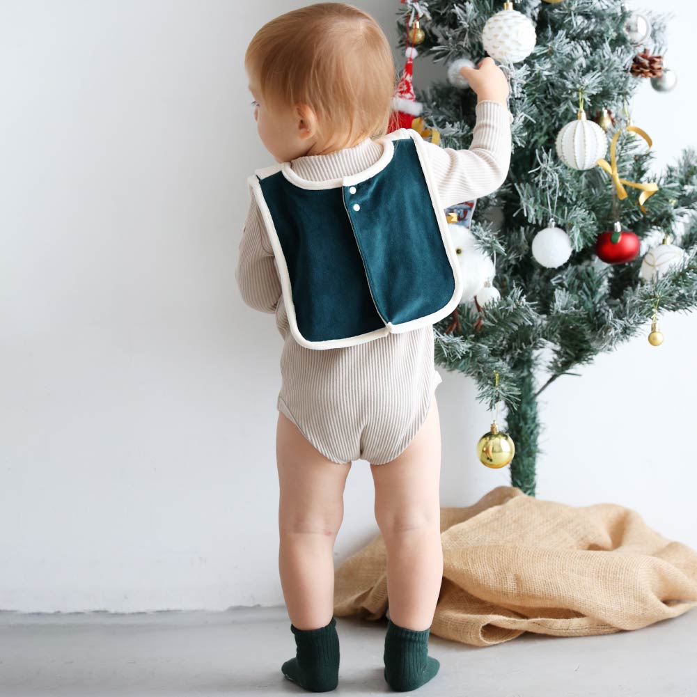 【秋冬系列】聖誕造型口水巾＋帽子套裝