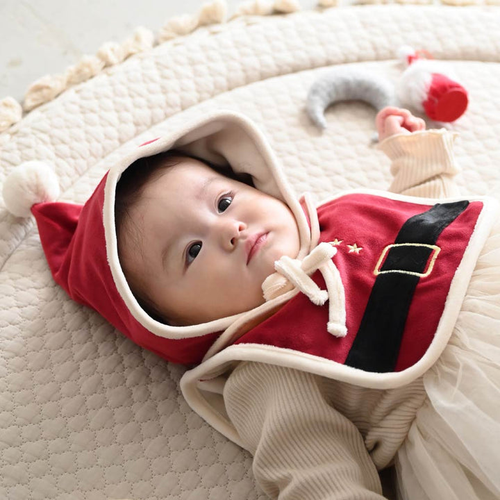 【秋冬系列】聖誕造型口水巾＋帽子套裝