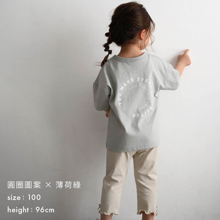 【春夏上衣】親子系列日系寬鬆短袖上衣