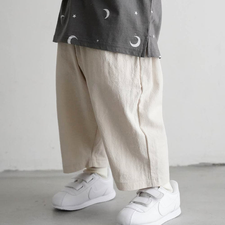 【春夏系列】休閒九分寬褲