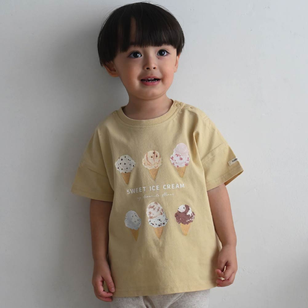 【春夏上衣】涼感印花短袖上衣