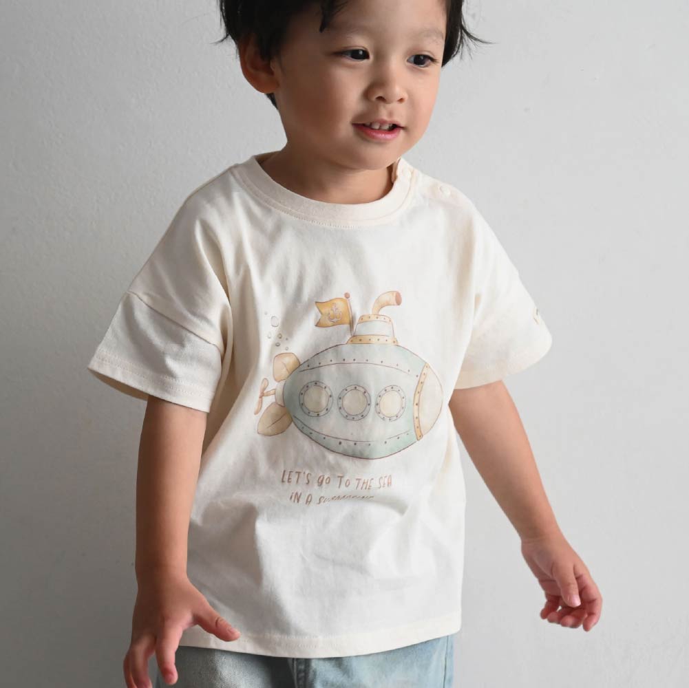 【春夏上衣】涼感印花短袖上衣